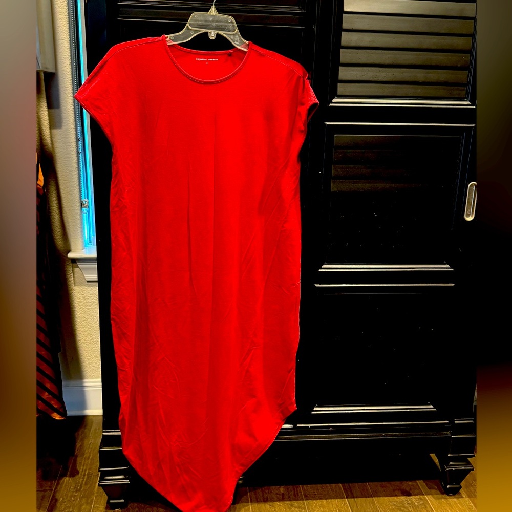 Universal Standard EUC Size Small (14-16) Iconic Geneva Dress, Raspberry Red